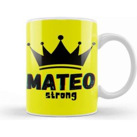 Baskı Dükkanı Mateo Name Personalized Custom Vintage Retro Rainbow Style Design Gift Baby Gift For Him Kupa