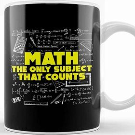 Baskı Dükkanı Math The Only Subject That Counts Funny Pun Kupa