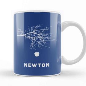 Baskı Dükkanı Maths and Science Isaac Newton Apple Tree Kupa