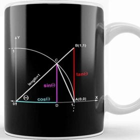 Baskı Dükkanı Maths and Science Trigonometry Sin Tan Cos Kupa