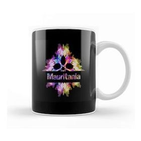 Baskı Dükkanı Mauritania Gift Tie Dye Watercolor Kupa