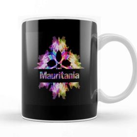 Baskı Dükkanı Mauritania Gift Tie Dye Watercolor Kupa