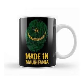 Baskı Dükkanı Mauritania Heritage Mauritanian Roots Barcode Kupa