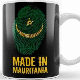 Baskı Dükkanı Mauritania Heritage Mauritanian Roots Barcode Kupa