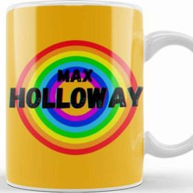 Baskı Dükkanı Max Holloway Vintage Retro Rainbow Style Warriors Design Wrestlers Gift Kupa