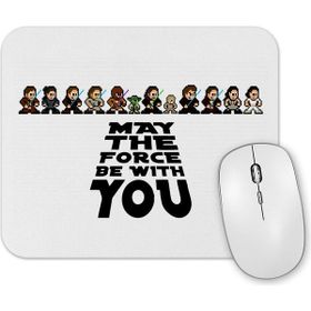 Baskı Dükkanı May the Force Be With You 8 Bits Mouse Pad