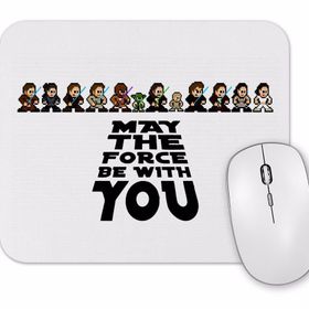 Baskı Dükkanı May the Force Be With You 8 Bits Mouse Pad