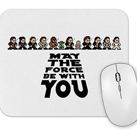 Baskı Dükkanı May the Force Be With You 8 Bits Mouse Pad