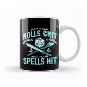 Baskı Dükkanı May Your Rolls Crit and Your Spells Hit Kupa