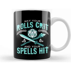 Baskı Dükkanı May Your Rolls Crit and Your Spells Hit Kupa