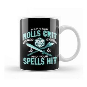 Baskı Dükkanı May Your Rolls Crit and Your Spells Hit Kupa