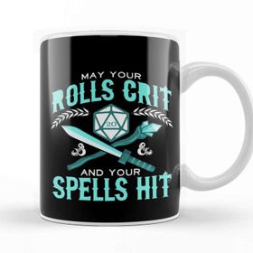 Baskı Dükkanı May Your Rolls Crit and Your Spells Hit Kupa