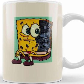 Baskı Dükkanı Mecha Sponge Süngerbob Kupa