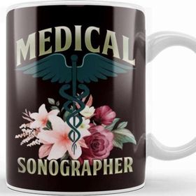 Baskı Dükkanı Medical Sonographer Sonography Ultrasound Echography Doctor Kupa