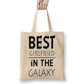 Baskı Dükkanı Melhor Amıga Da Galaxıa Bez Çanta