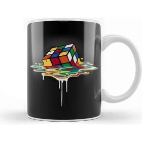Baskı Dükkanı Melted Rubiks Cube Kupa