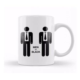 Baskı Dükkanı Men In Black Minimal Kupa