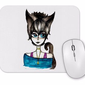 Baskı Dükkanı Menina Gata Mouse Pad