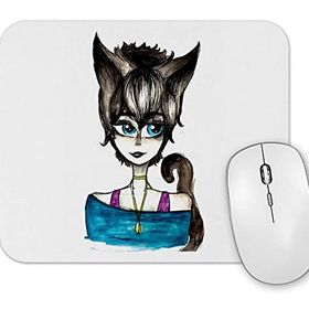 Baskı Dükkanı Menina Gata Mouse Pad