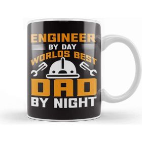 Baskı Dükkanı Mens Dad and Engineer Funny Fathers Gift Ideas 02 Kupa