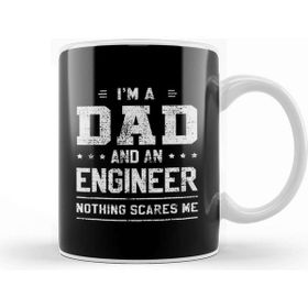 Baskı Dükkanı Mens Dad and Engineer Funny Fathers Gift Ideas 02 Kupa