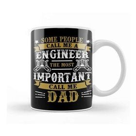 Baskı Dükkanı Mens Dad and Engineer Funny Fathers Gift Ideas 03 Kupa