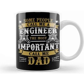Baskı Dükkanı Mens Dad and Engineer Funny Fathers Gift Ideas 03 Kupa