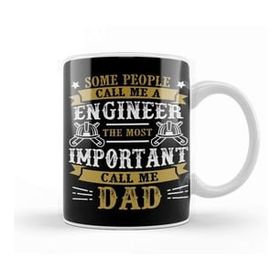 Baskı Dükkanı Mens Dad and Engineer Funny Fathers Gift Ideas 03 Kupa