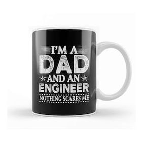Baskı Dükkanı Mens Dad and Engineer Funny Fathers Gift Ideas 05 Kupa