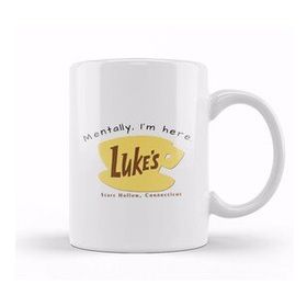 Baskı Dükkanı Mentally I'm Here Lukes Diner Kupa