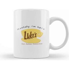Baskı Dükkanı Mentally I'm Here Lukes Diner Kupa