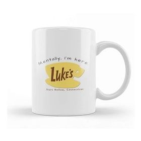 Baskı Dükkanı Mentally I'm Here Lukes Diner Kupa
