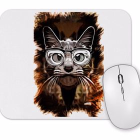 Baskı Dükkanı Meraklı Kedi Cat Mouse Pad