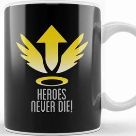 Baskı Dükkanı Mercy Heroes Never Die Logo Overwatch Kupa