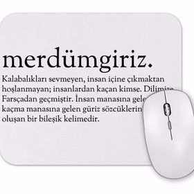 Baskı Dükkanı Merdümgiriz Kelime Mouse Pad