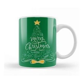 Baskı Dükkanı Merry Christmas Sketch Tree Kupa