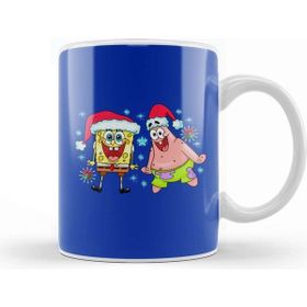 Baskı Dükkanı Merry Christmas Süngerbob Kupa