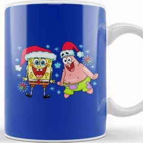 Baskı Dükkanı Merry Christmas Süngerbob Kupa