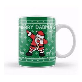 Baskı Dükkanı Merry Dabmas Santa Claus Christmas Dab Kupa