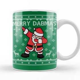 Baskı Dükkanı Merry Dabmas Santa Claus Christmas Dab Kupa
