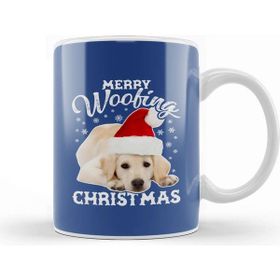 Baskı Dükkanı Merry Woofing Christmas Dog Kupa