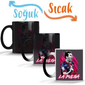 Baskı Dükkanı Messi La Pulga Fifa 18 2 Sihirli Porselen Kupa