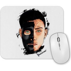 Baskı Dükkanı Metade Mascara Metade Rosto Brunıncdr Mouse Pad
