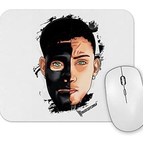 Baskı Dükkanı Metade Mascara Metade Rosto Brunıncdr Mouse Pad