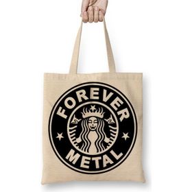Baskı Dükkanı Metal Forever Bez Çanta