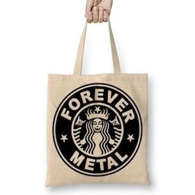 Baskı Dükkanı Metal Forever Bez Çanta