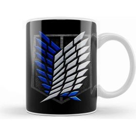 Baskı Dükkanı Metallic Survey Corps Logo Attack on Titan Survey Corps Kupa