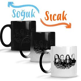 Baskı Dükkanı Metallica Art Sihirli Porselen Kupa
