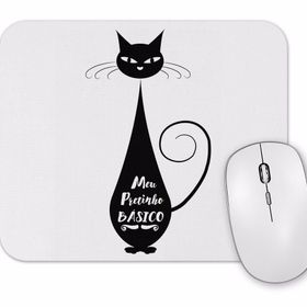 Baskı Dükkanı Meu Pretinho Basico Cat Kedi Mouse Pad