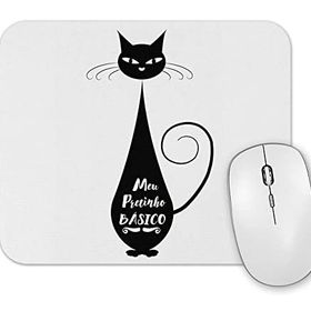 Baskı Dükkanı Meu Pretinho Basico Cat Kedi Mouse Pad